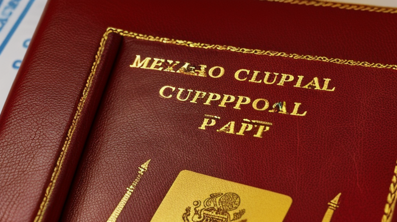 detailed close up photo of person holding mexican CURP document