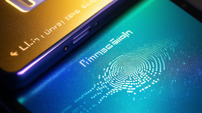 Detalle de seguridad biométrica