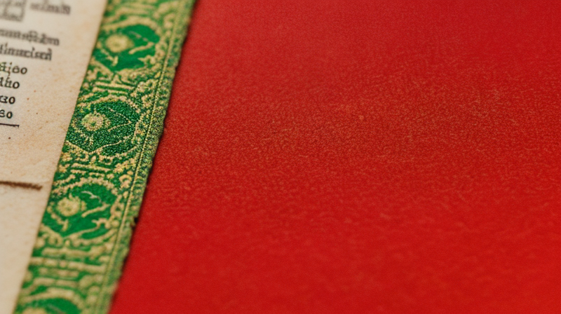 Close up of apostille stamp on official document